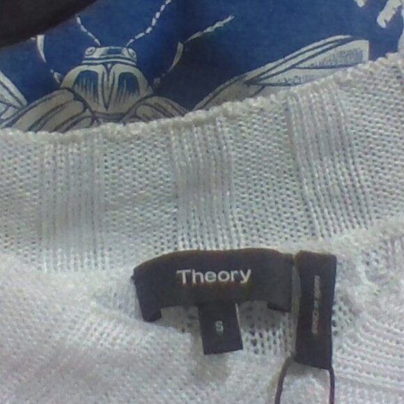Theory White Sweater